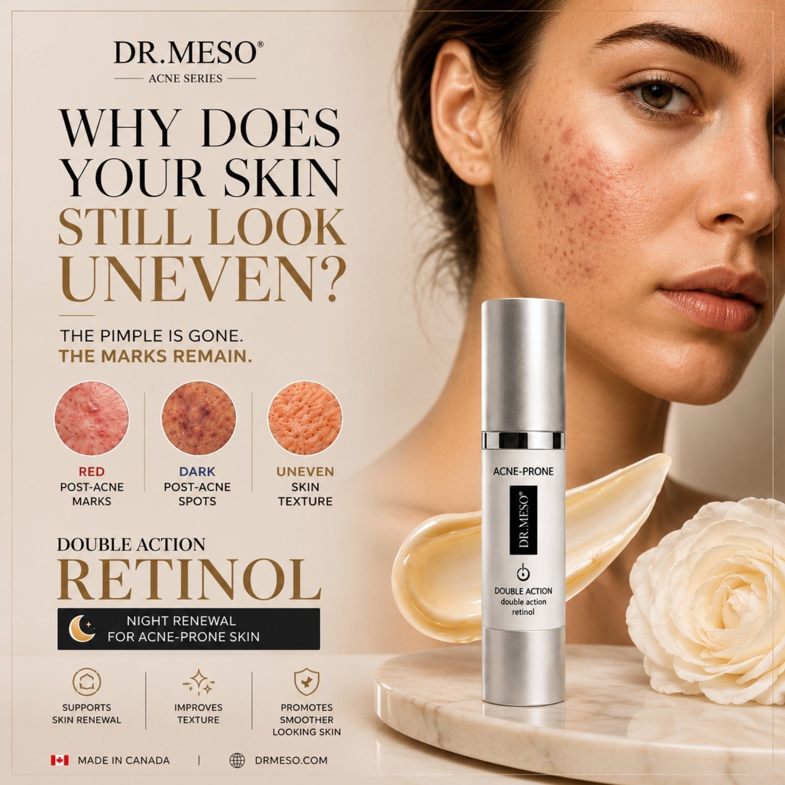 Safe botanical ingredients and professional skin treatment essentials for healthy, calm skin barrier.