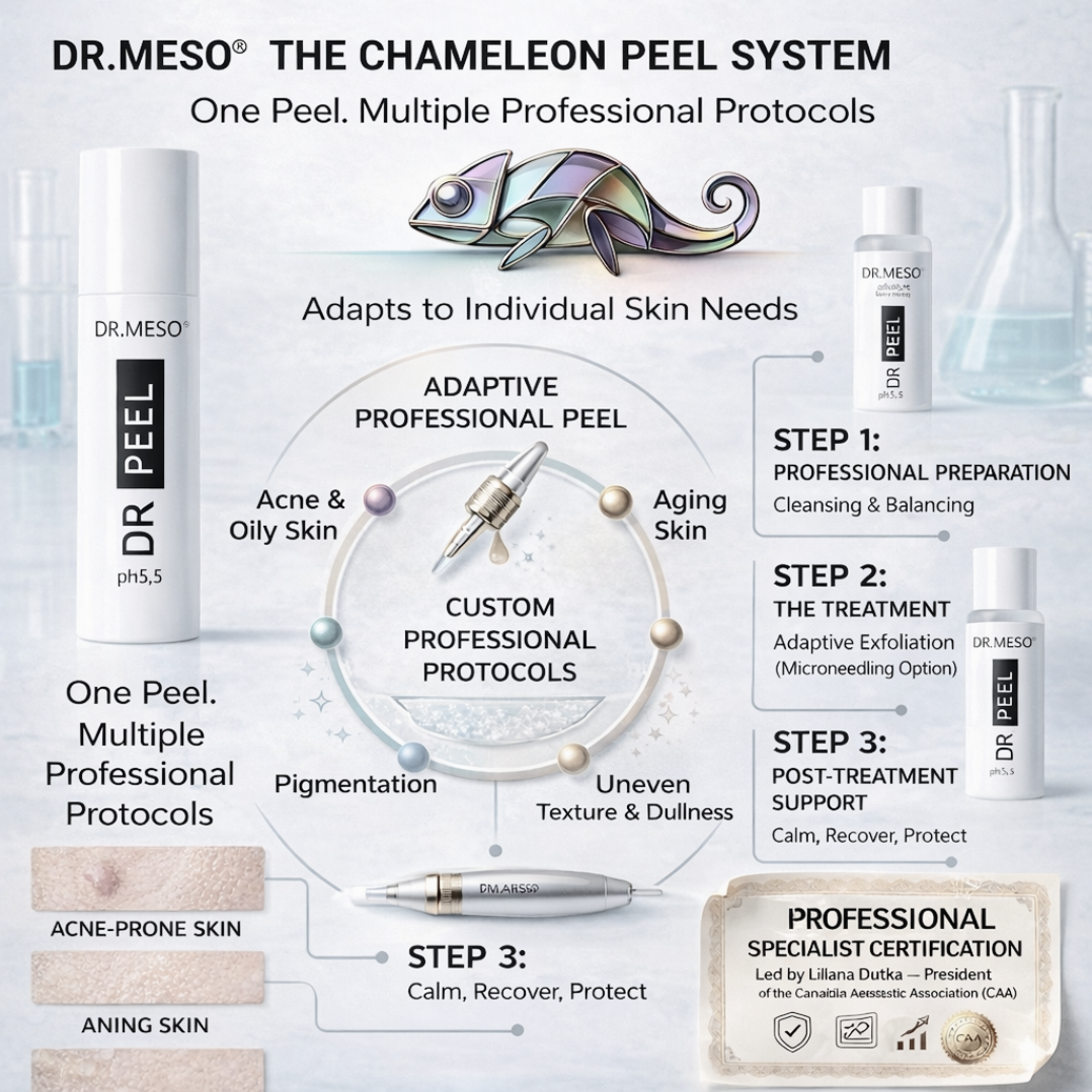 DR.MESO Chameleon Peel professional skin protocol by PhD Liliana Dutka