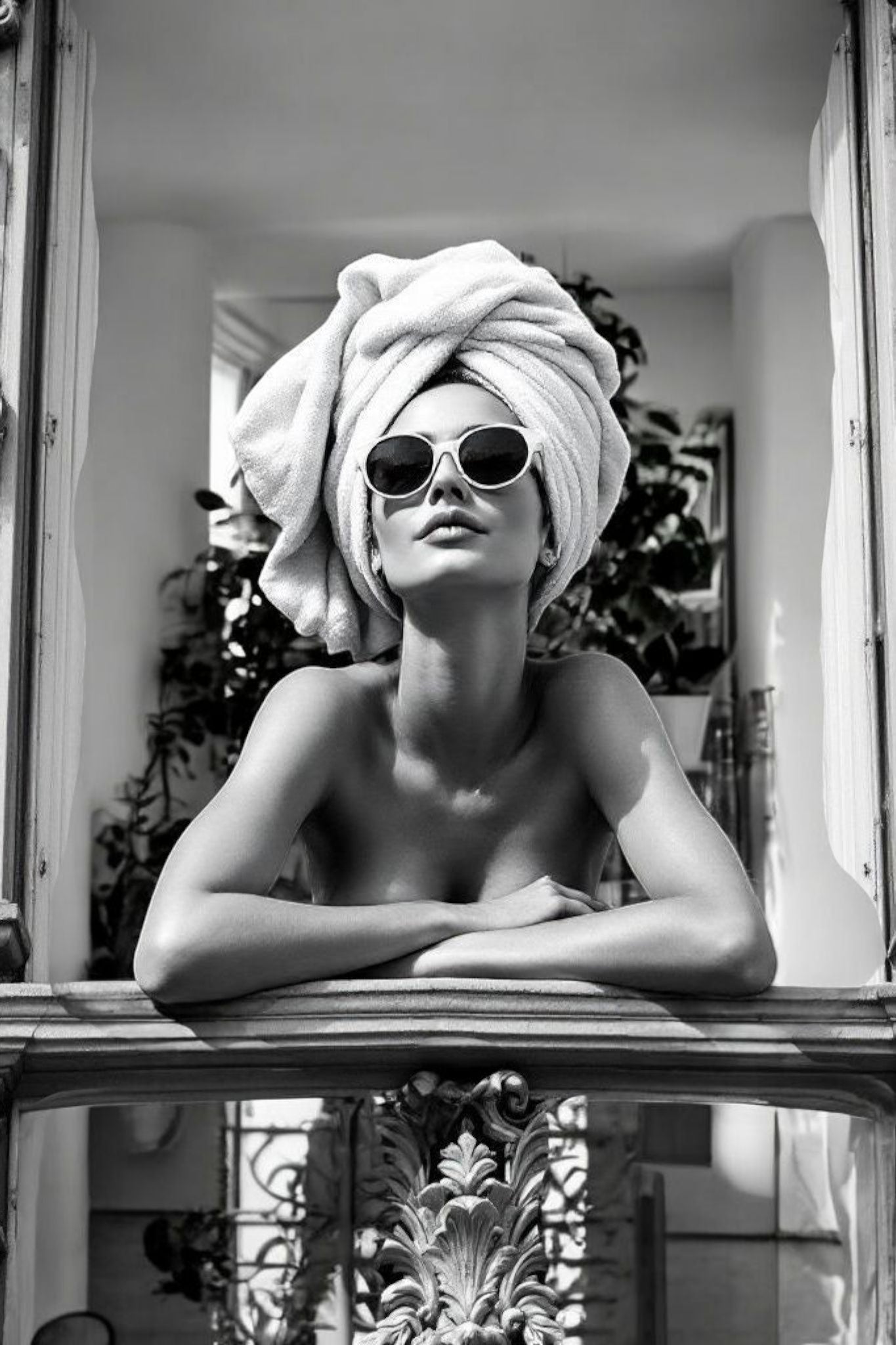 Woman after a Dr. Meso protocol enjoying the sun on her balcony