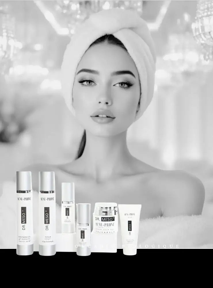 Professional botanical skincare routine for women over 40 for clear and radiant skin.