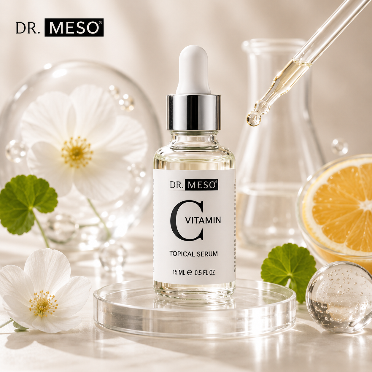 DR.MESO Vitamin C Serum for dull skin, dark spots, uneven skin tone and radiant-looking complexion