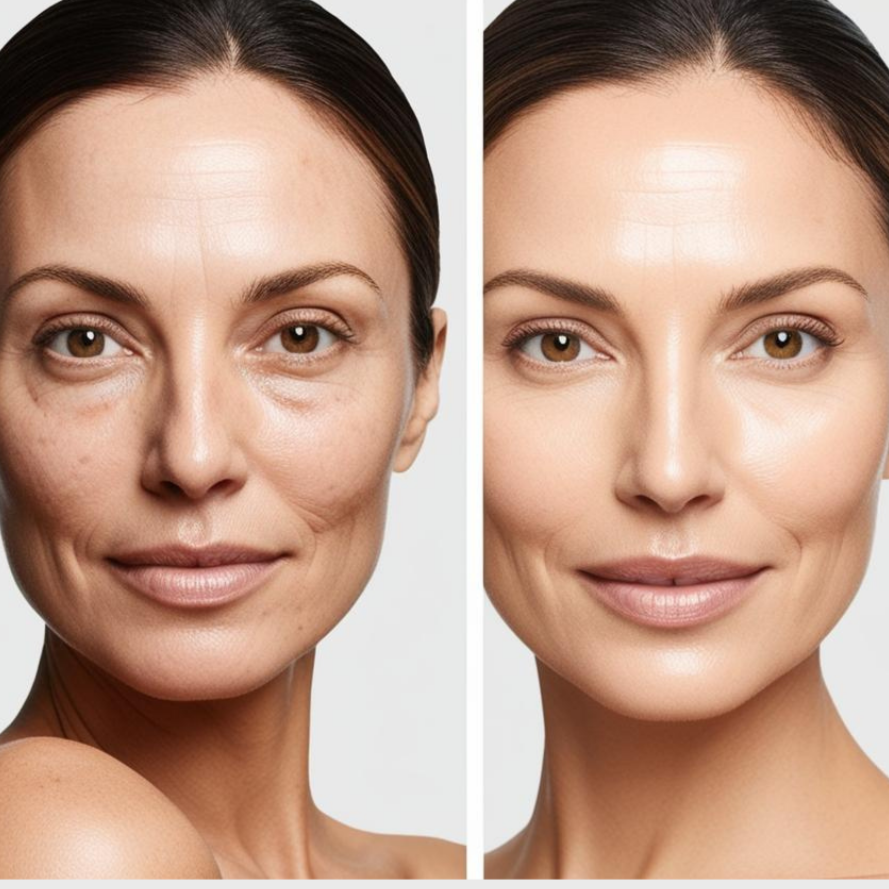 Acne scars and pigmentation treatment results with Chameleon Peel.