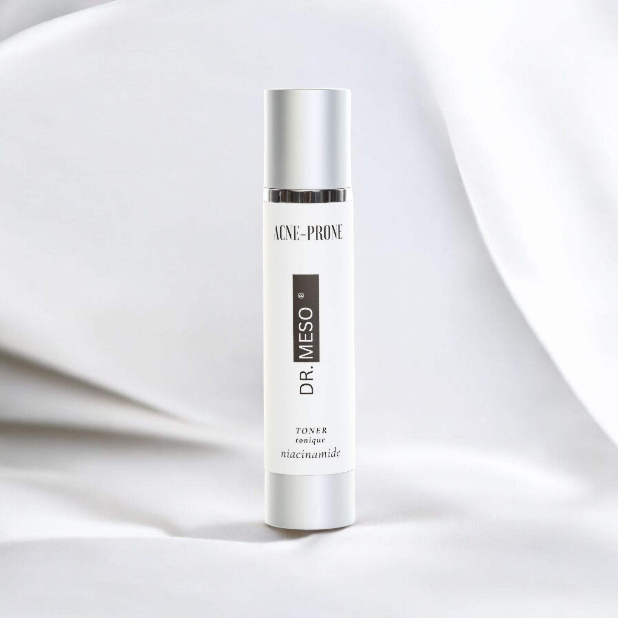 120 ml bottle of toner formulated for acne-prone skin, with a sleek, minimal design.