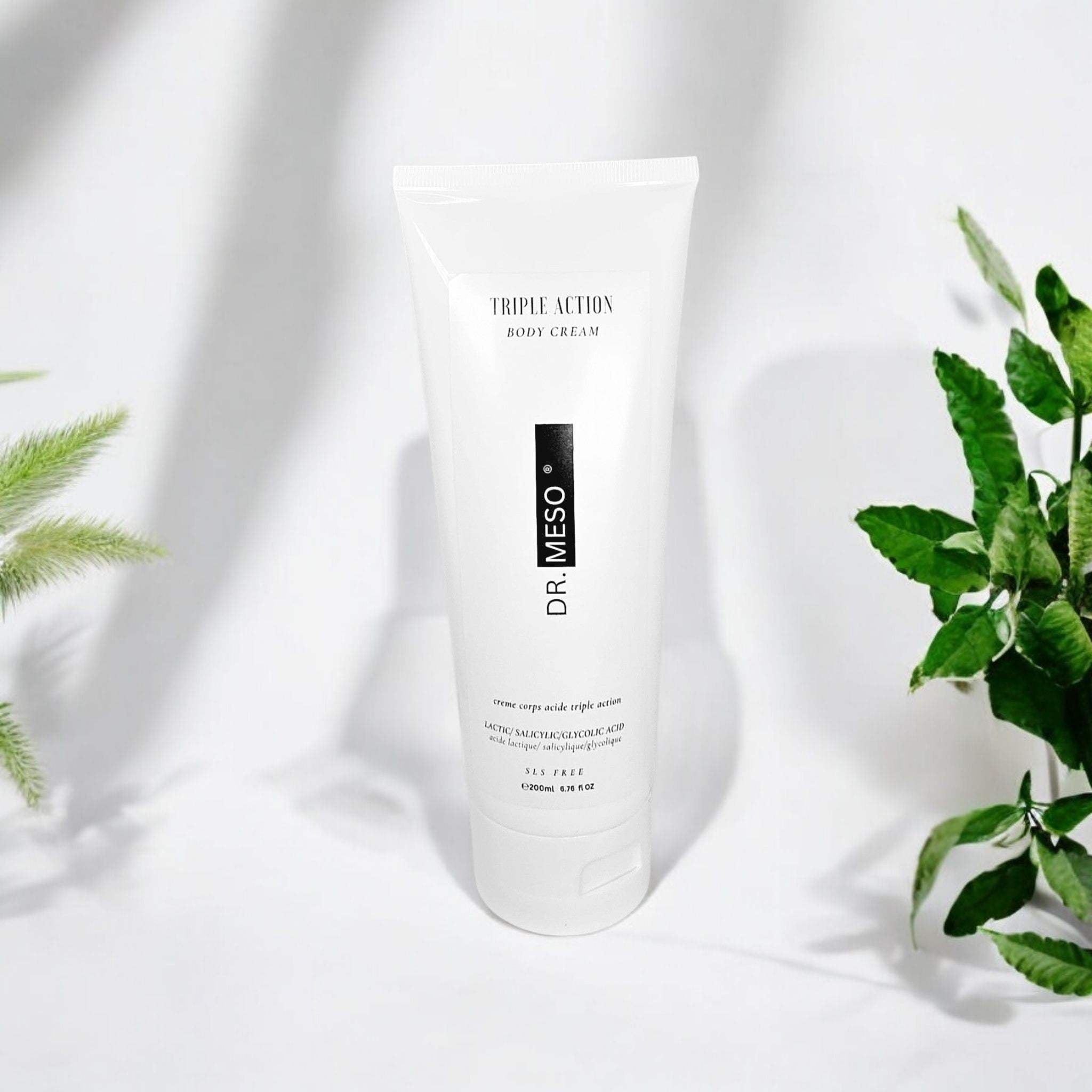 Body cream formulated for prone skin to soothe and hydrate.