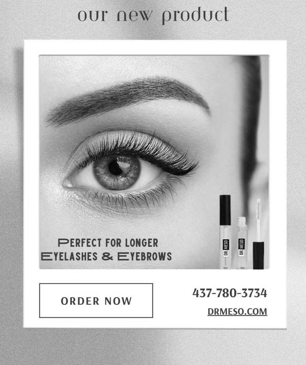 applying conditioning gel to brows for fuller looking definition