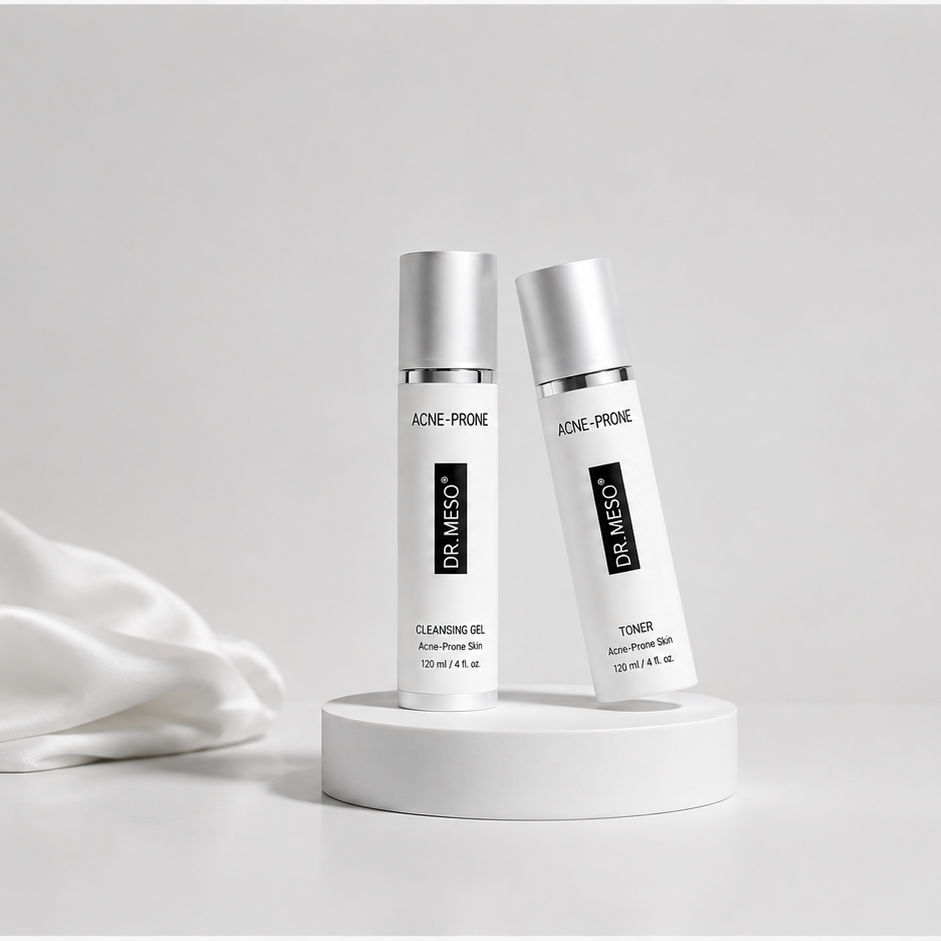 DR.MESO® Acne-Prone Cleanser and Toner Duo, 120 ml each