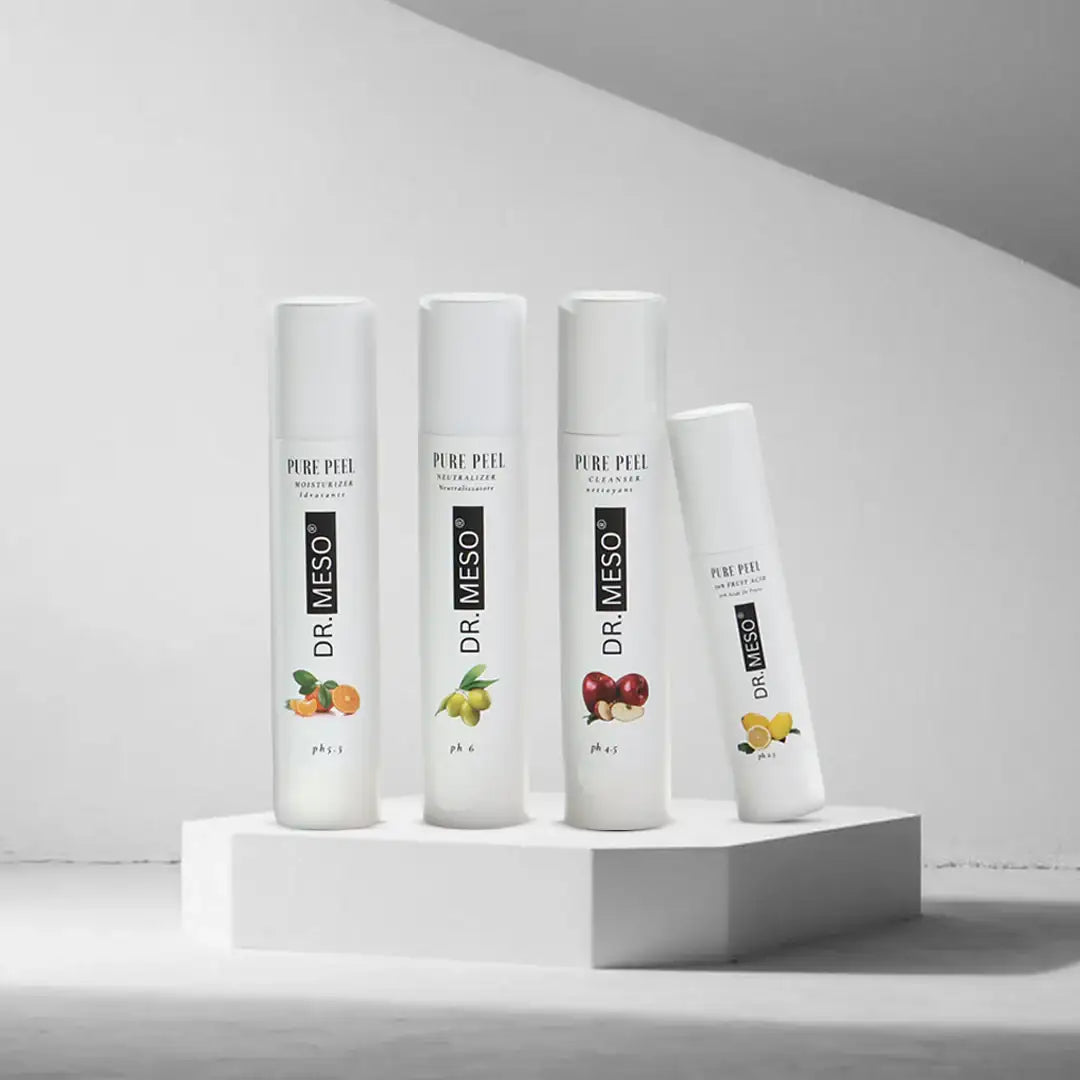 Professional organic fruit acid peel for sensitive skin