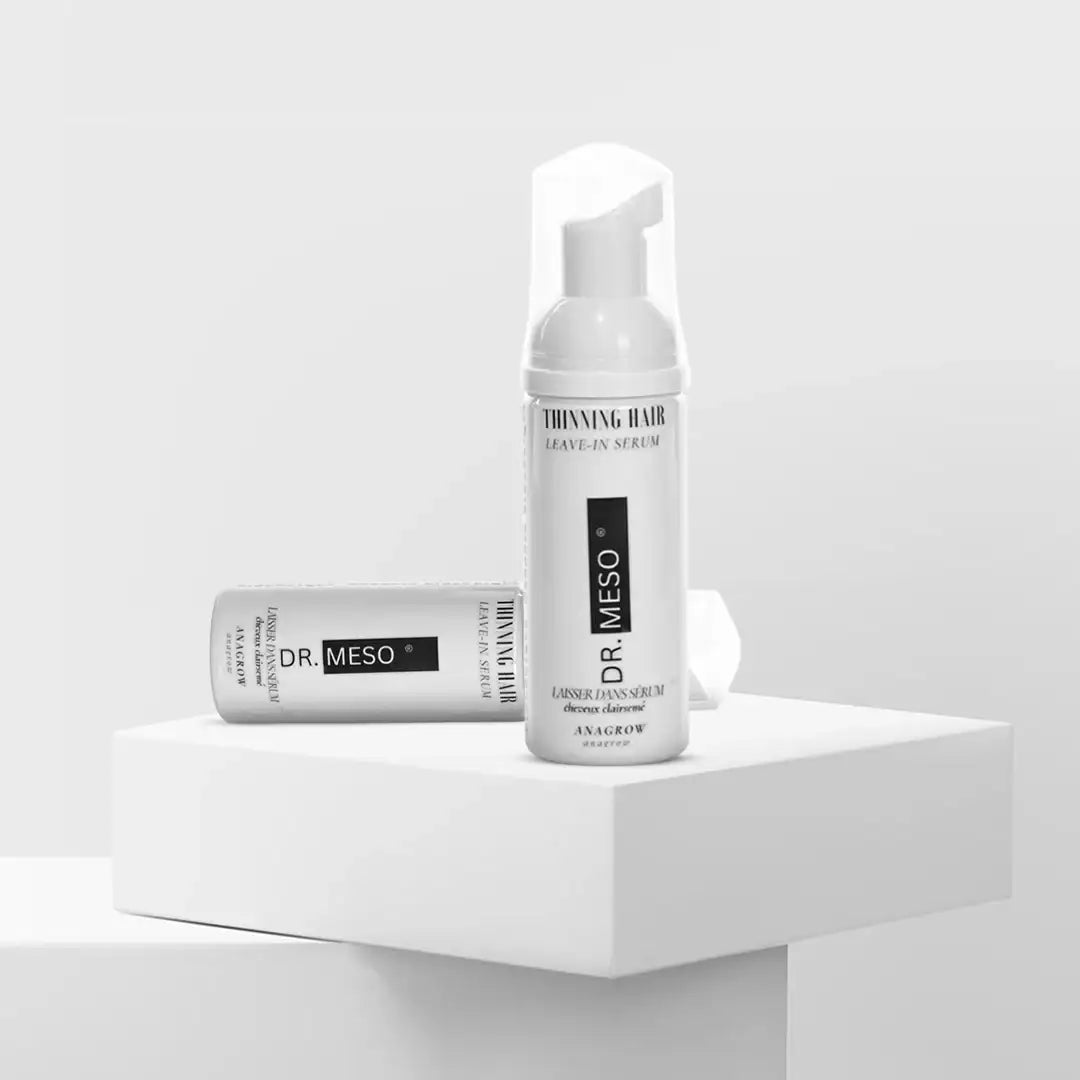 50ml bottle of Thinning Hair2 Foaming Serum for hair thickening and scalp care.